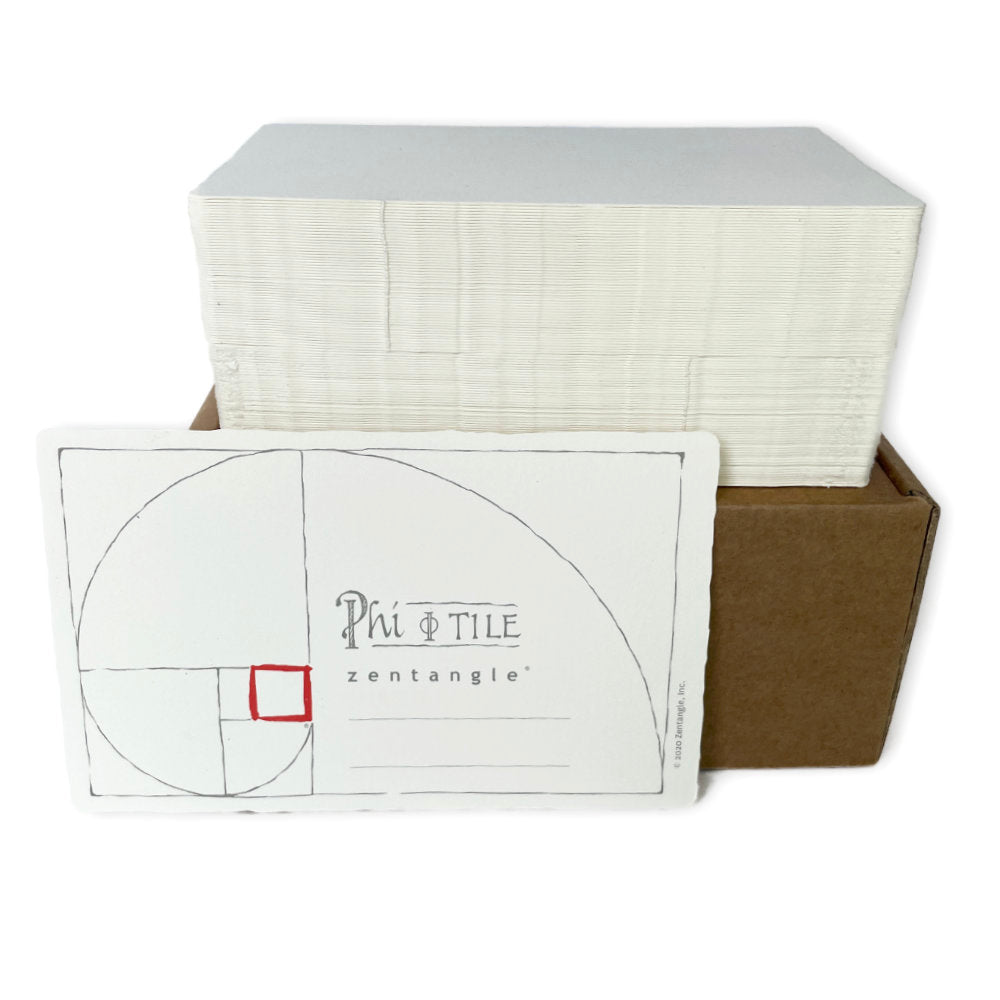 Phi Zentangle Tile White - 108