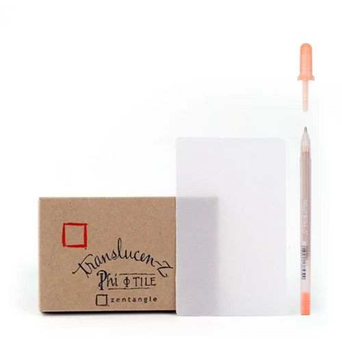 Phi Kacheln Translucen-Z - 21 + gratis Gelly Roll Silver Shadow in Orange